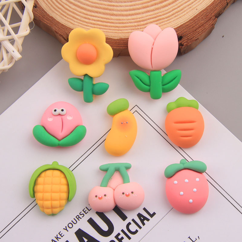 Eye, fruit resin, cream glue, phone case, hair tie, hairpin, accessories, diy factory wholesale, water cup stickers, stationery box details Picture
