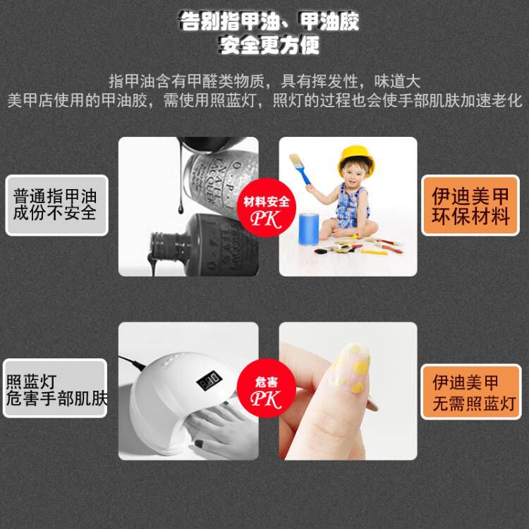 厂家货源/烫金美甲贴纸/韩国浮雕甲油细节图