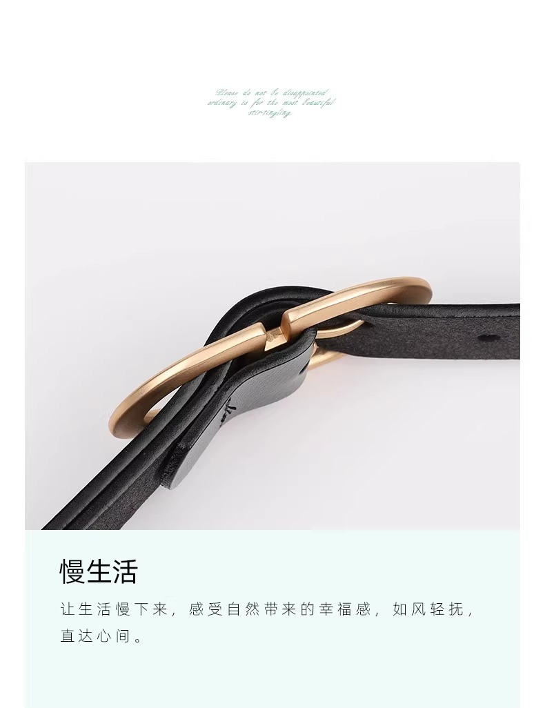 The trendy and fashionable belt for women in an ins style is simple and versatile. The jeans with a decorated retro belt are high-end and versatile for women pic 4