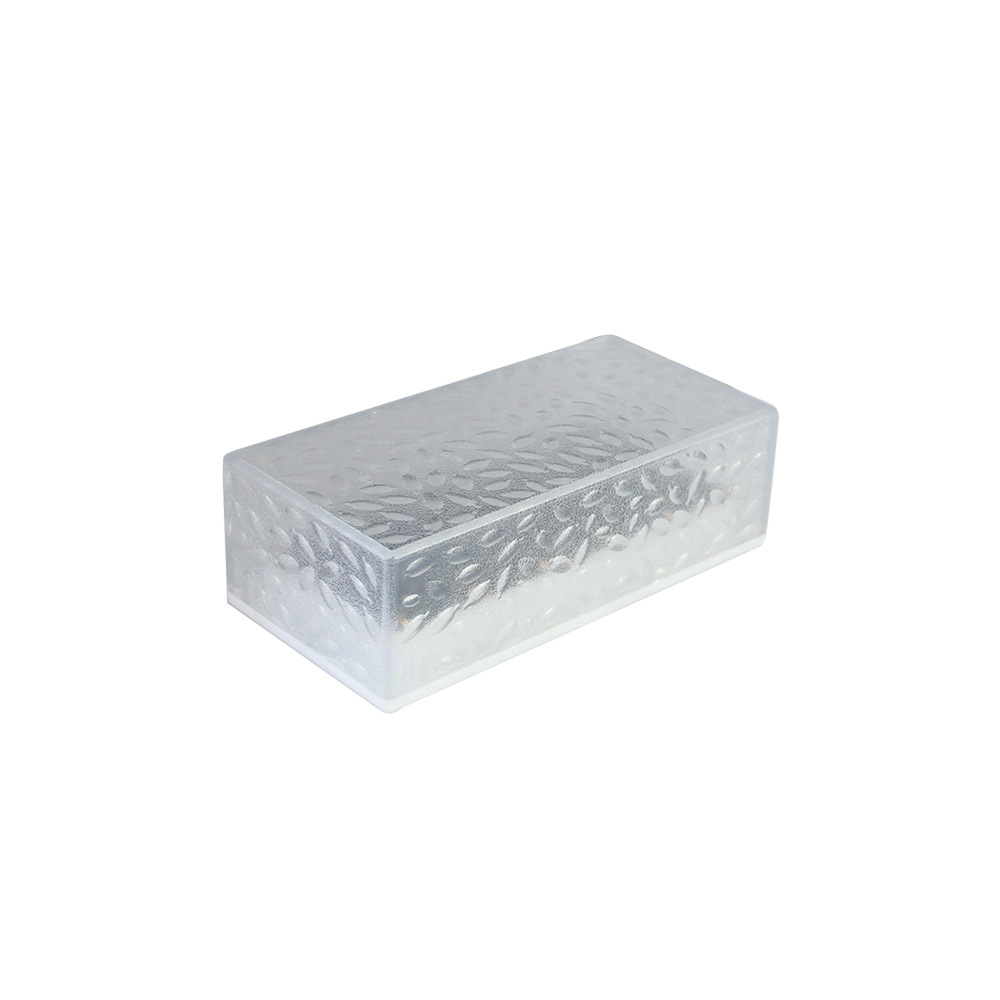 Amazon solar rectangular ice brick light, waterproof villa garden courtyard lawn light, outdoor staircase decorative light Item Picture