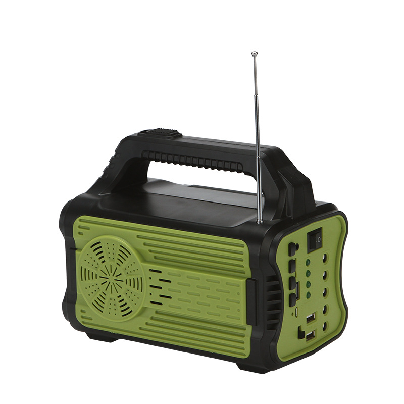Outdoor Will Carry A Multi-Functional Bluetooth Speaker Radio Solar Small System High-Lighted Emergency Charging Hand Light Item Picture
