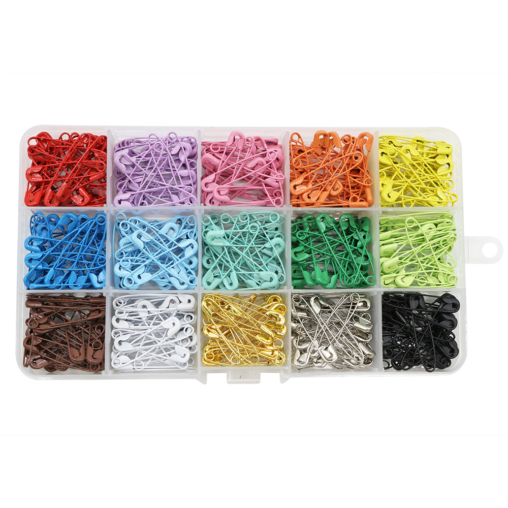 Amazon nuevo 450 PCS 15 color color pin set pin de seguridad para el hogar colgante pin fabricantes al por mayor details Picture