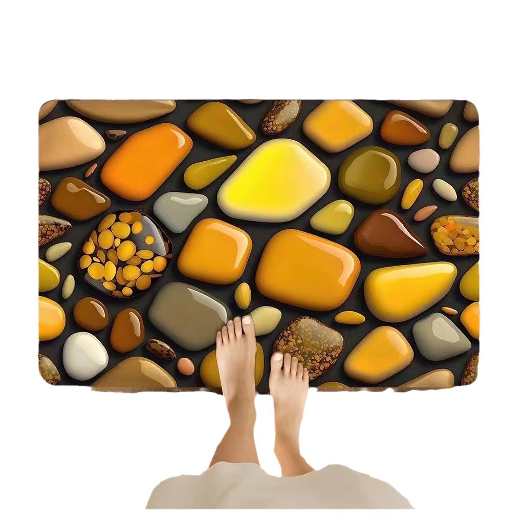 ويبيع الصانع بالجملة بسعر الجملة بسعر الجملة، حجر 5 D لحمام الاغتسال مقاوم للانزلاق Item Picture