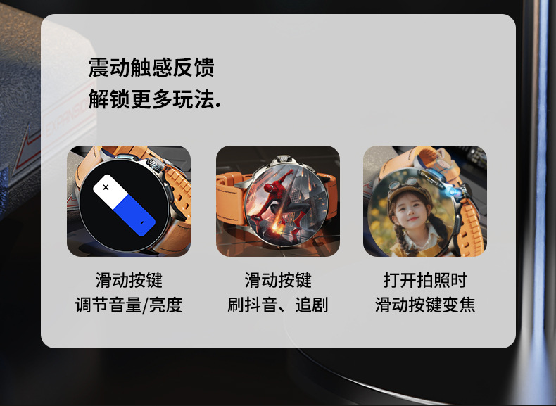 安卓系统GT200智能手表4G插卡全网通1.75inch旋转摄像头智能手表详情21