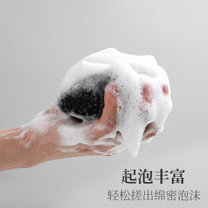 Yueshijia Men's Japanese-style bathing wonder: Bubbling mud bath ball, Bathing wonder, Bath towel, powerful mud scrubbing Specification image