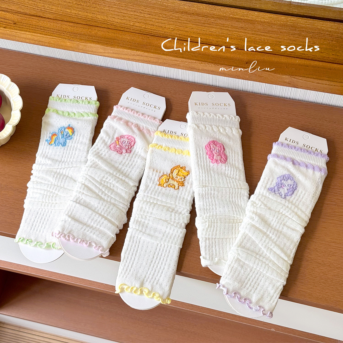 Sock street stall one-piece delivery 2026 Girls' socks summer pile sock covers Thin socks White children's long socks summer mosquito repellent socks leg covers one-piece delivery details Picture