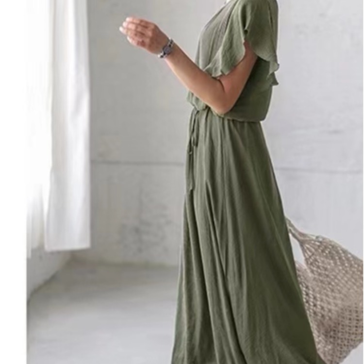 2021 Korean version new plus-size long dress, French-style chiffon dress, petite retro Hepburn style little black dress Application Scenario