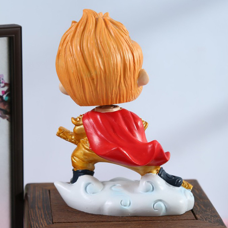 Resin decorative items of Sun Wukong, the Monkey King, on the car center console, for home interior desktop decoration Application Scenario