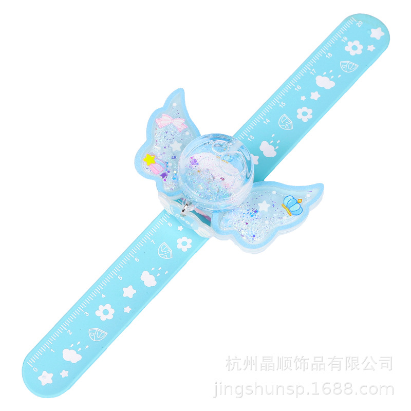 Cartoon Wings Quicksand Patter Ring Into Oil Rotating Bracelet Cartoon Bracelet Children's Patting Ring Pendant Gift Item Picture