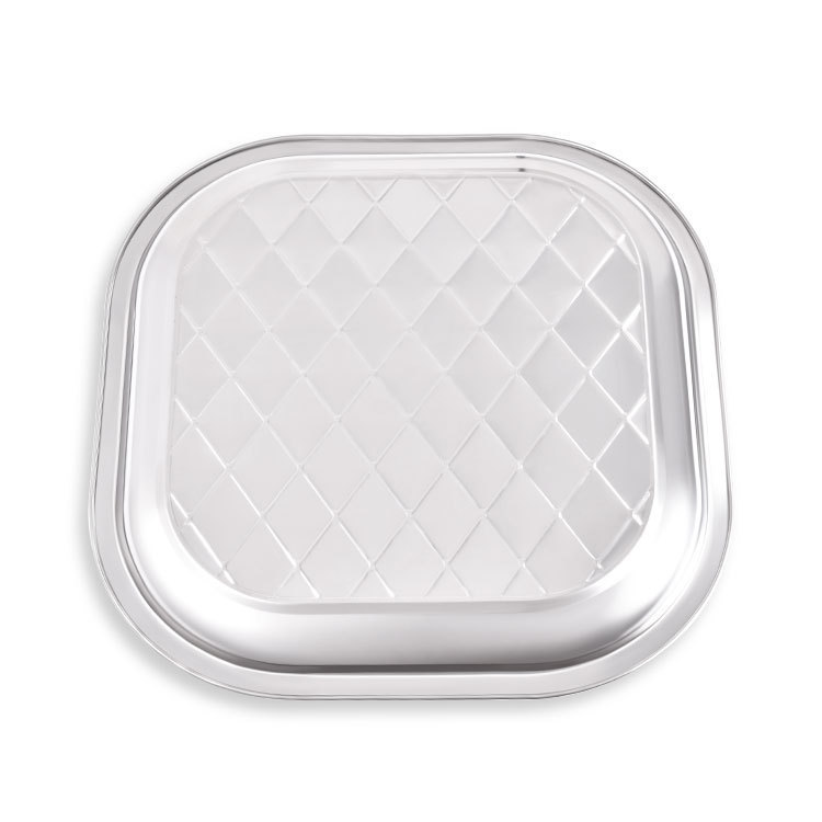 Special Hotel Thickened Square Tray Home Dining Plate Stainless Steel Square Plate Plate Manufacturers Wholesale Hotel Application Scenario