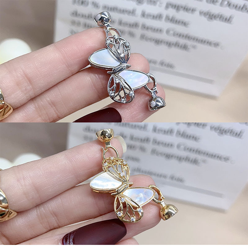 18k gold shell bow style bracelet buckle, necklace buckle, universal buckle, new DIY accessories with a country style