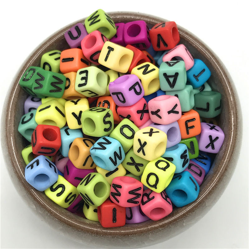 字母挂件混合白底实物图