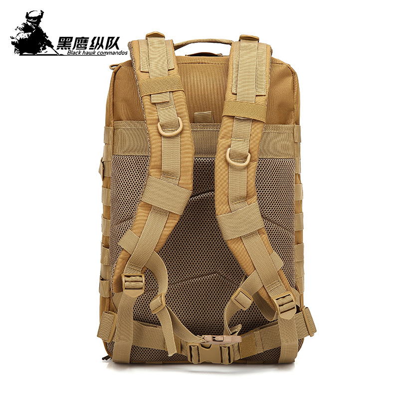 Cross-Border Men's Large Capacity Camping Army Attack Pack Mountaineering Travel Camouflage Outdoor Tactical Backpack Specification drawing