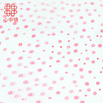 Heart love wrapping paper transparent cellophane flower art packaging materials flower shop supplies flower wrapped paper all over the sky