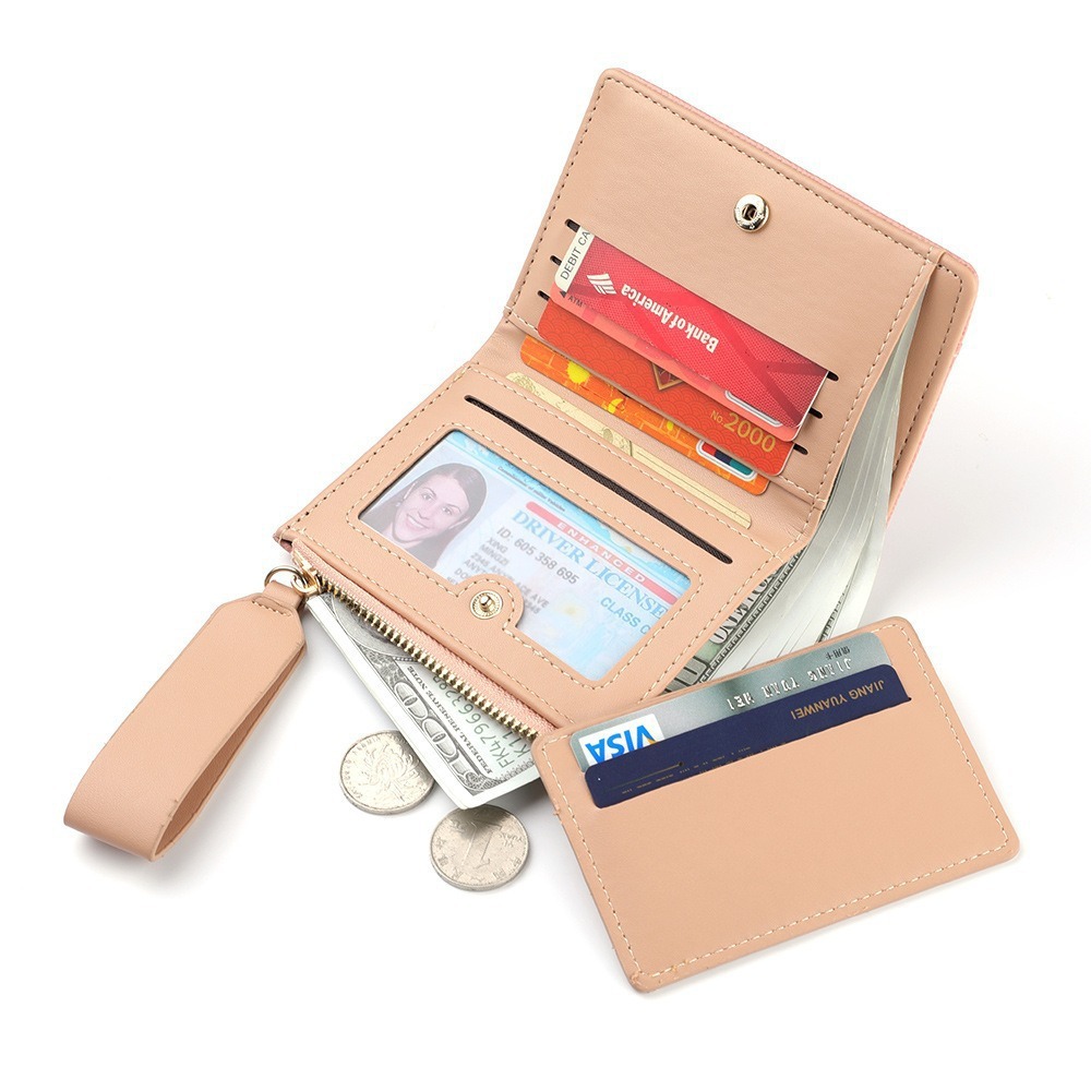 Billetera de diseño sense nicho 2025 nuevo billetera mujer multifunción tarjeta bolso clip de dinero billetera mujer premium sense Specification image