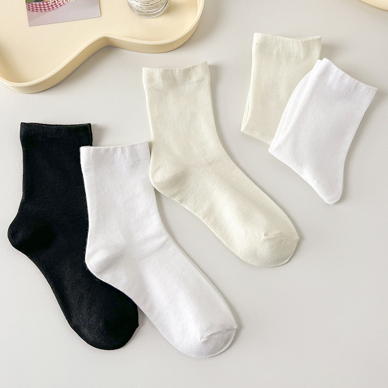 Women's spring and autumn postpartum socks, summer thin student socks, pile socks, long socks, elastic bestsellers, Internet celebrities, boneless socks Application Scenario