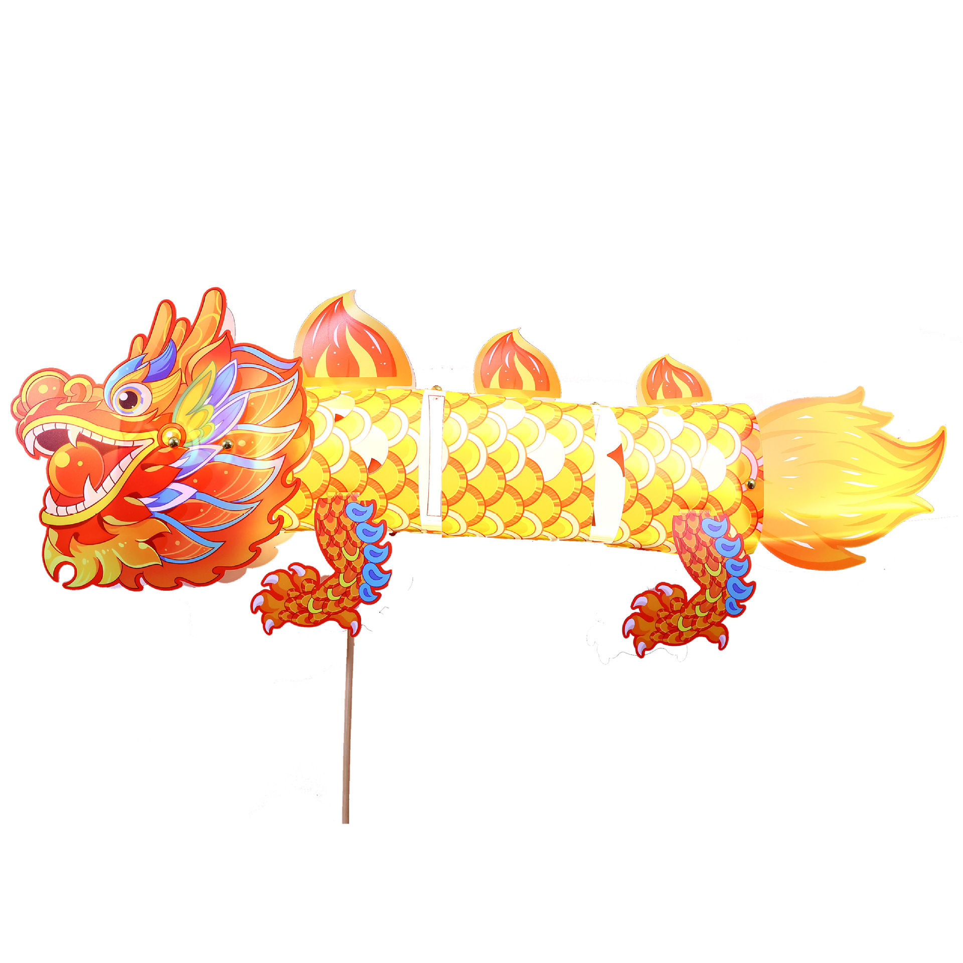 2024Diy Hand Dragon Lantern Year Of The Dragon Dragon Light Up Children's Lion Dance Hand To Celebrate The Lantern Festival Dragon Lantern Item Picture