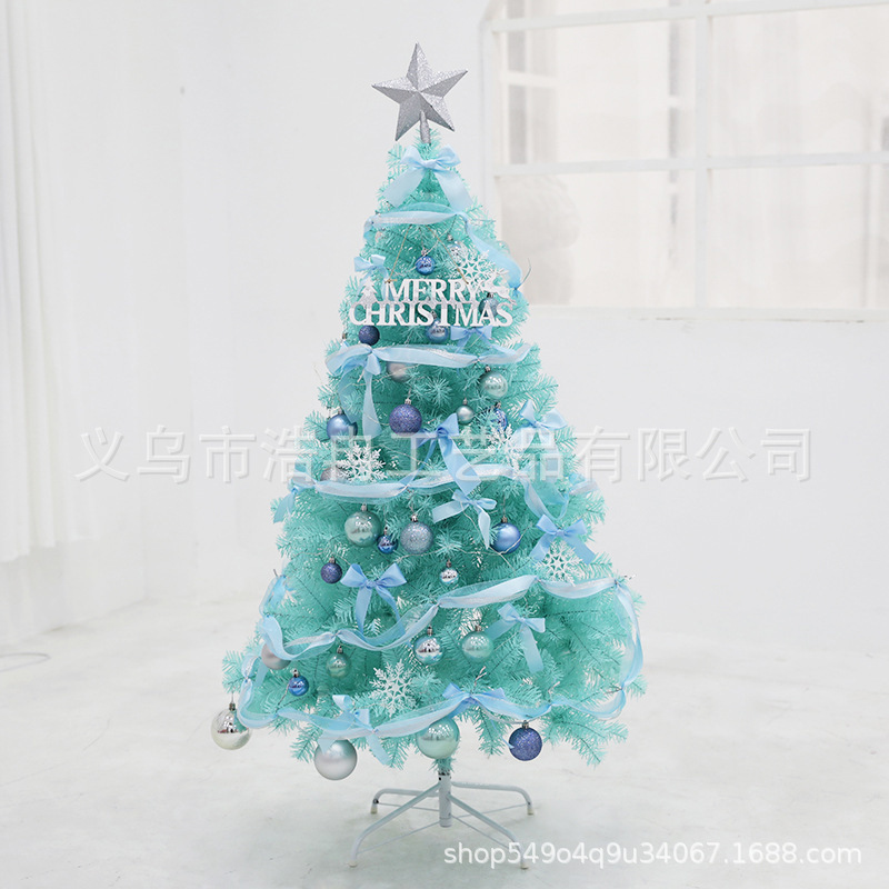 2021 New Online Celebrity Cross-Border Sales Of Blue Christmas Tree Set 1.5M 1.8M Christmas Decorations Specification drawing