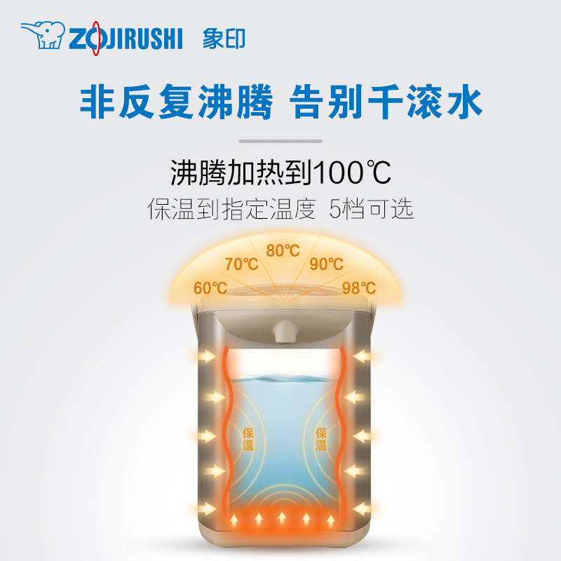 Image Print Wdh40c Microcomputer Electric Water Bottle Open Kettle Home Intelligent Kettle Large Capacity 4L Insulation details Picture