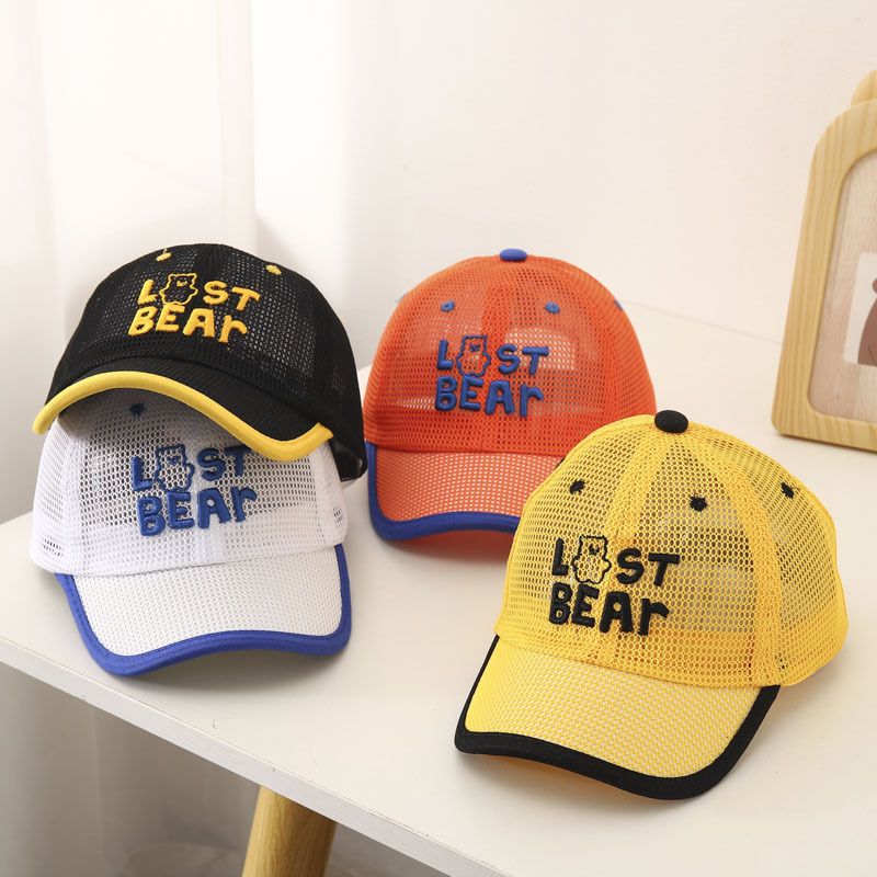 Baby hat sun Visor 2022 summer thin children's mesh baseball cap duck cap boys breathable sunscreen cap