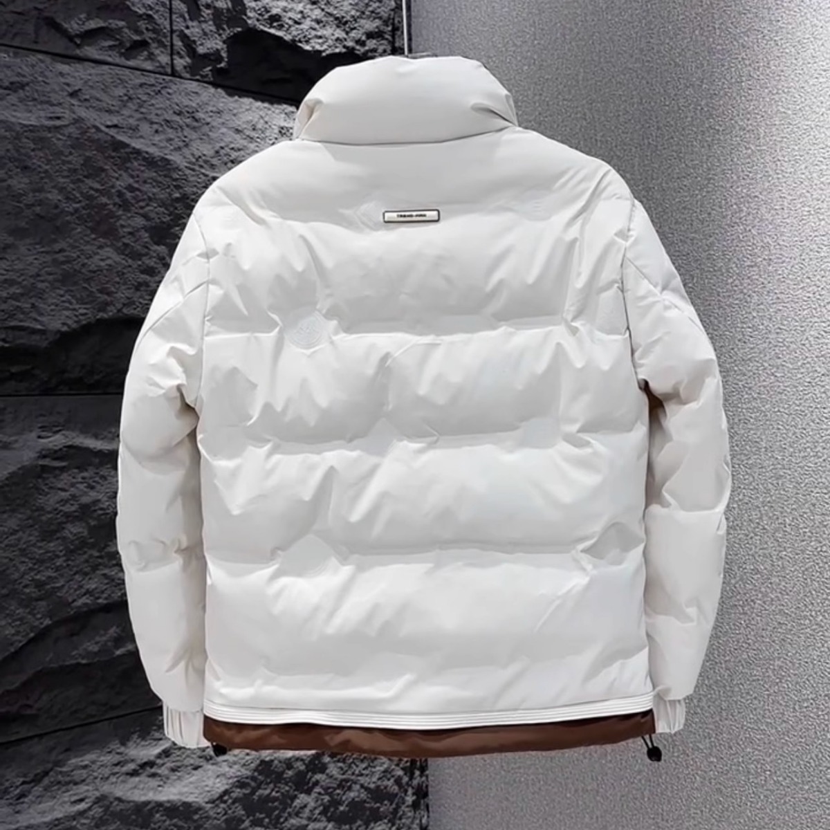 Down jacket, stand-up collar men's winter new style 2024, trendy thickened color-blocked warm casual short cool jacket for men Application Scenario
