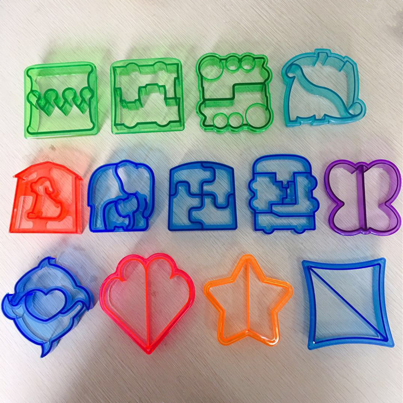 Sandwich Mold Bread Maker Butterfly Dish Fruit Cutting Fruit Fork Set Toast Cutting Die Baking Tools Specification drawing