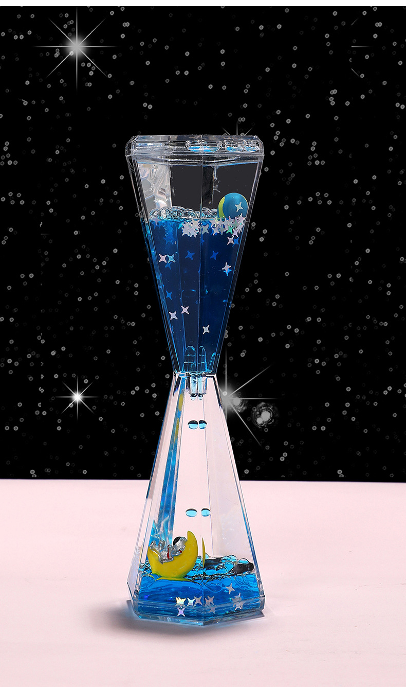 Astronaut flowing sand figurine ins Liquid floating astronaut oil drop pen holder desktop decoration gift Creative Stress relief pic 13