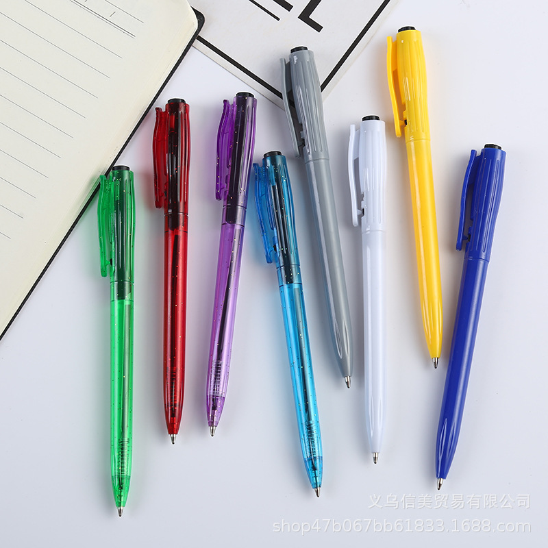 R Office Stationery Press Ballpoint Pen Box set, blue Press Ballpoint pen 0.7mm