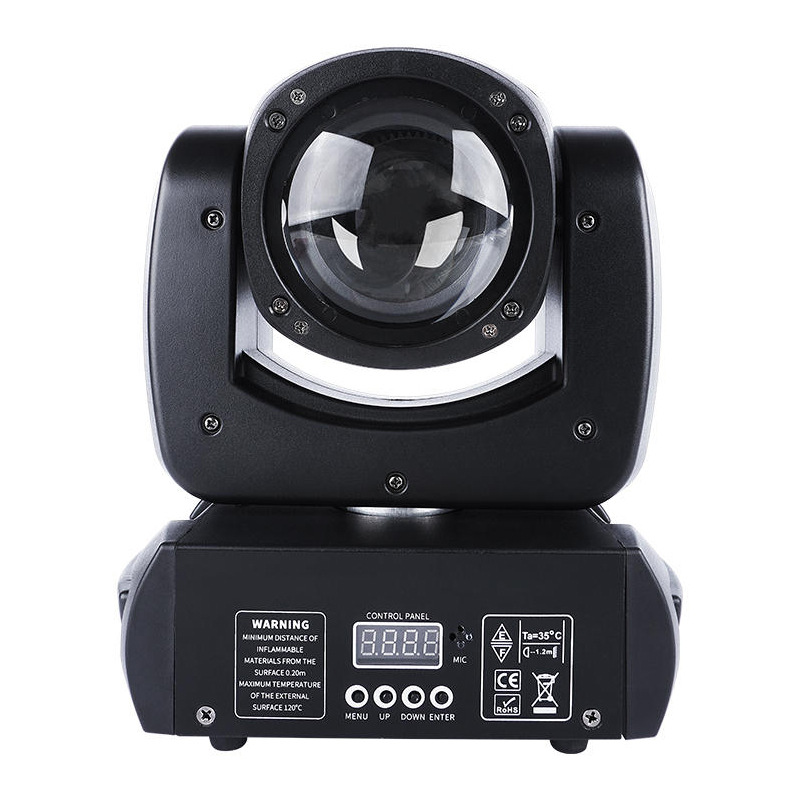 100w small steel cannon moving head light, LED beam light, KTV bar pattern light, sound-controlled rotating atmosphere light, stage lighting Item Picture