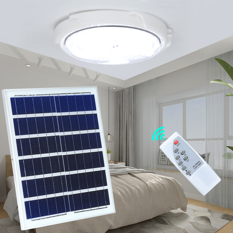 Solar Ceiling Lights Home Indoor Remote Control High-Power Cross-Border New Balcony Led Corridor Solar Lights details Picture