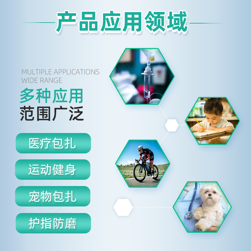 Disposable Self-Adhesive Elastic Bandages Wholesale Non-Woven Sports Knee And Wrist Bandages Pet Bandages Finger Bandages Specification drawing