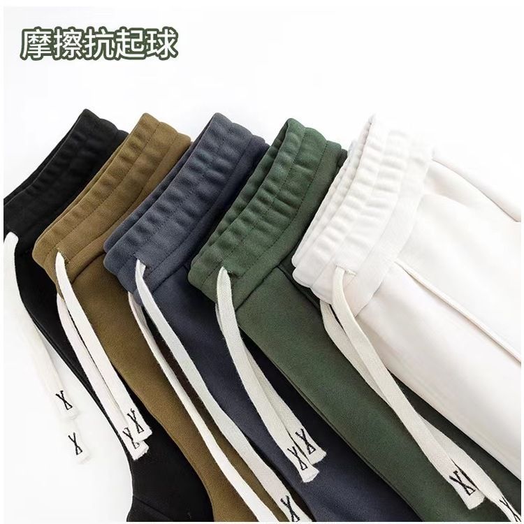 2022 Autumn and winter double-sided fleece windproof outdoor sports pants for women, loose, tight-fitting, large pocket fleece high-waisted thermal sweatpants details Picture