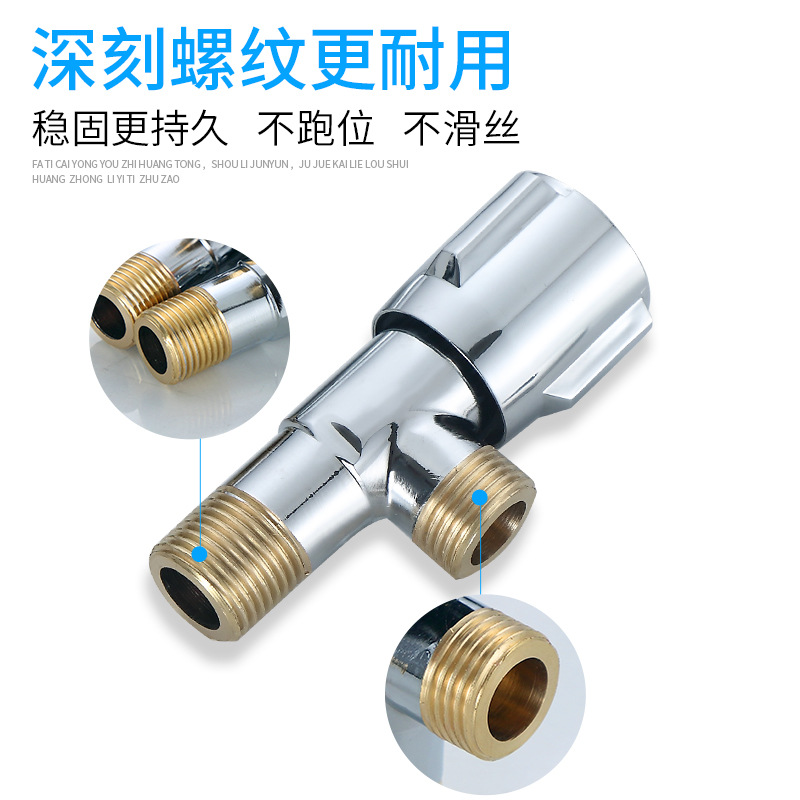 Angle valve, hot and cold water valve, water heater switch, household thickened stop valve, eight-shaped valve, 304 stainless steel Angle valve Application Scenario