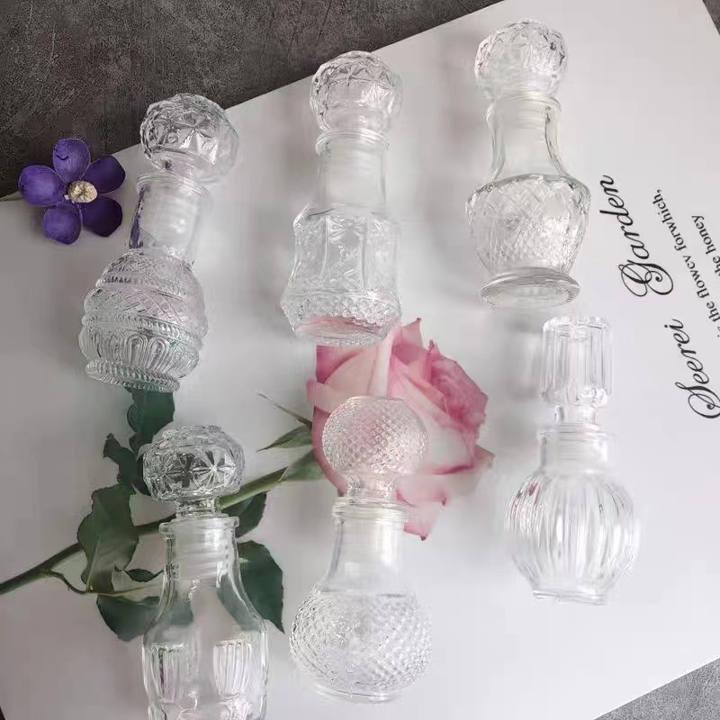 50ml, 100ml high-end transparent glass small wine bottles, tasting wine bottles, portioning wine bottles, glass wine bottles, empty bottles details Picture