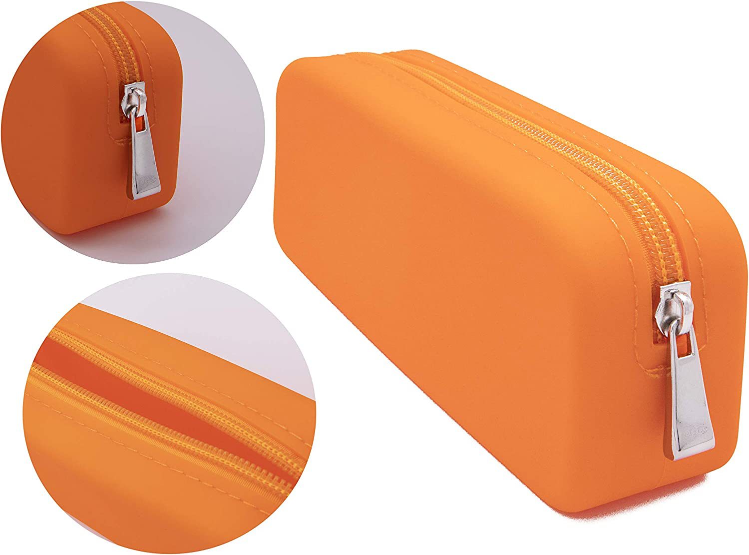 Custom-made solid-color gradient silicone pen cases and student stationery storage bags that are selling well for export Item Picture