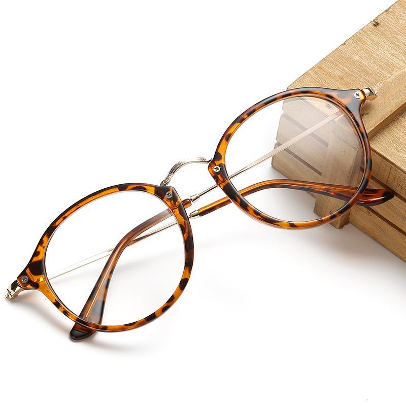 新款防蓝光眼镜框潮流眼镜架 复古文艺金属平光镜可配近视镜8807详情图2
