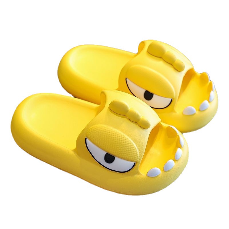 Children's Slippers Summer Boy Dinosaur Parent-Child Large And Medium-Sized Children Non-Slip Bath Indoor Stepping On Poo Feeling Eva Slippers Wholesale Item Picture