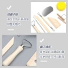 Portable PVC paper card wooden 8-piece beginner's diy clay carving and clay sculpture set, pottery tools Specification image