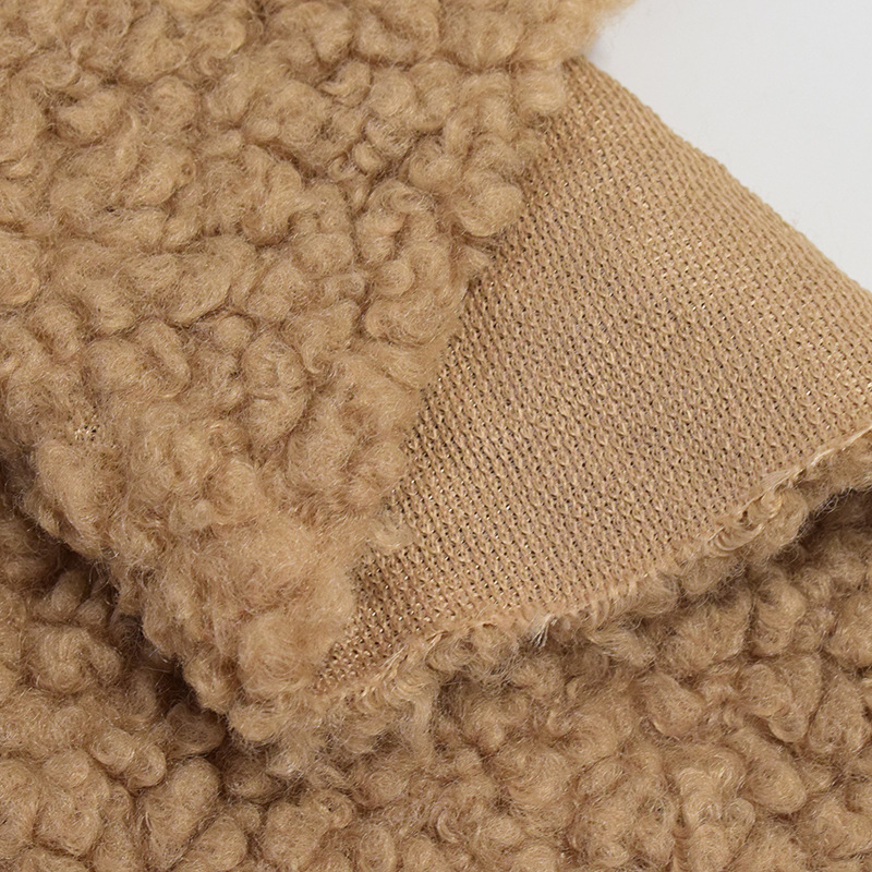 Please send your pictures or samples. Altai Big Teddy Fleece fruit granule fleece women's coat, toy lining fabric, plush fabric