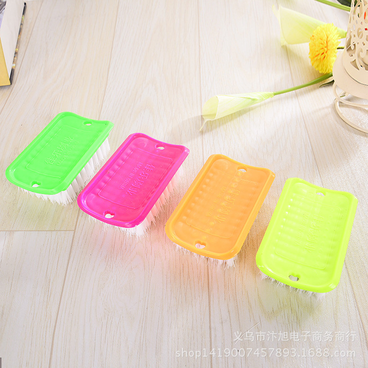 818 New square plastic brush, multi-purpose laundry brush, plastic laundry brush, cleaning brush, 2-yuan store supply Application Scenario