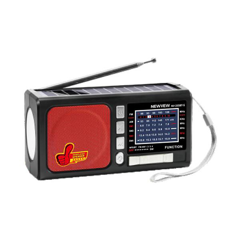Portable Solar Radio With Light Card Mini Player Bluetooth Small Speaker Nv-255Bt-S details Picture