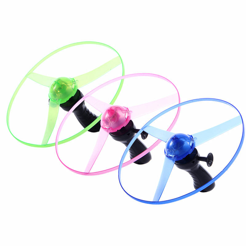 Night Market Hot Pull Wire Luminous Flying Saucer Tiktok Network Red With Children's Luminous Toys Stalls Source Flash Frisbee Item Picture