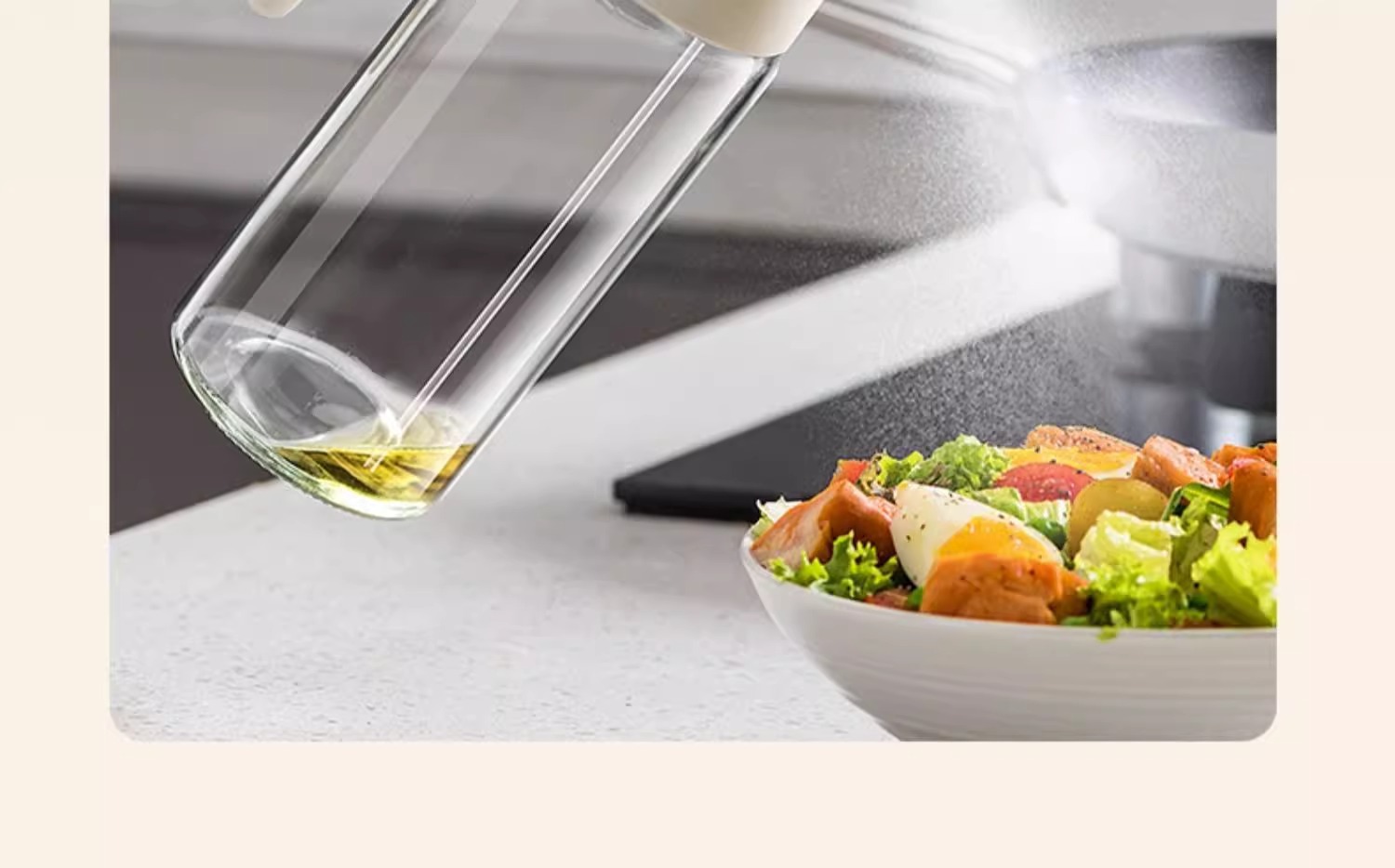 Oil can, spray bottle, spray leak-proof oil can, oil-free container, a special container for household kitchens to hold soy sauce, vinegar, sesame oil and seasonings pic 10