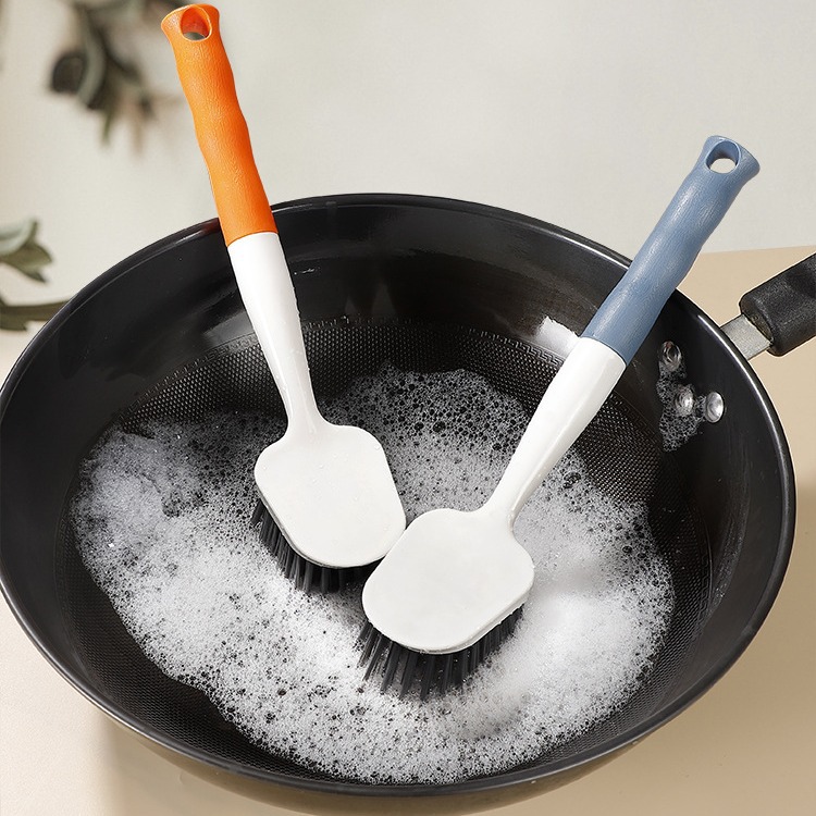 New high-appearure-level high-temperature resistant hand-washed dish brush, cute food-grade pot brush, pot and dish washing kitchen wonder three-in-one Item Picture
