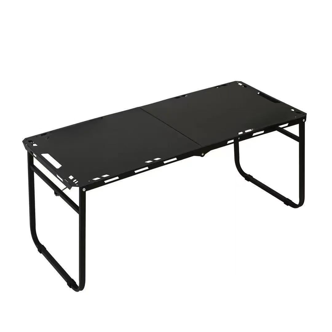 Outdoor folding table, camping picnic table, igt hydraulic tactical table, portable semi-automatic table, camping all-in-one details Picture