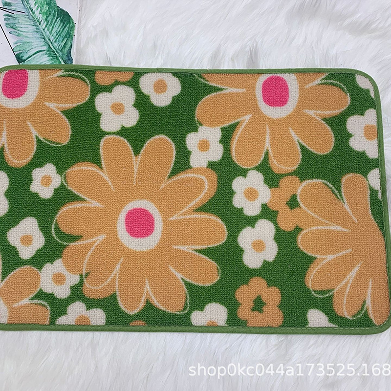 Factory direct sales of cross-border anti-slip MATS, floor MATS, water-absorbing polypropylene printed bathroom floor MATS, washable carpets wholesale Specification image