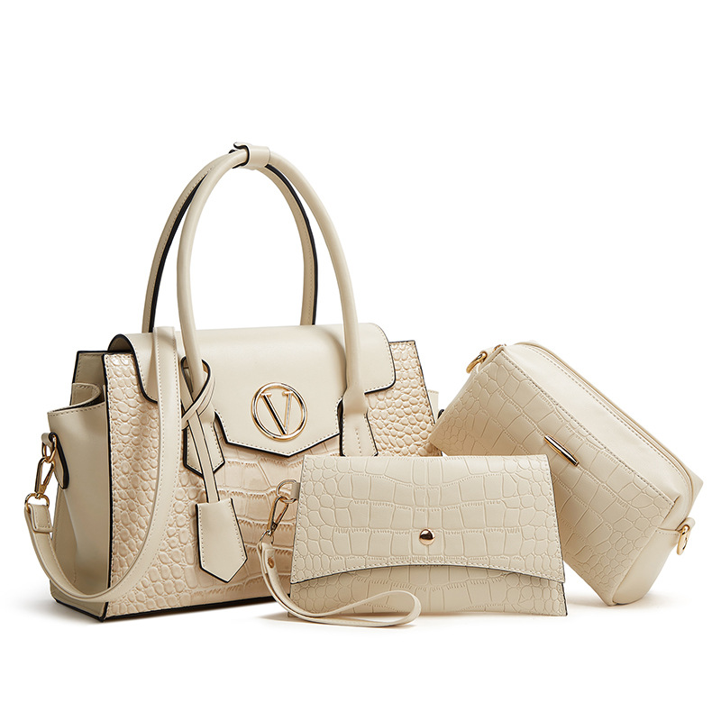 Cross-Border Women's Bag 2024 New Large-Capacity Ringer Multi-Piece Child And Mother Bag Single-Shoulder Crossbody Female Bag Three-Piece Female Bag
