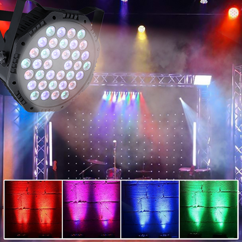 36 Single Color Full Color Led Panlamp Dance Room Colorful Light Dance Room Atmosphere Light Wedding Performance Fill Light Stage Light Specification drawing