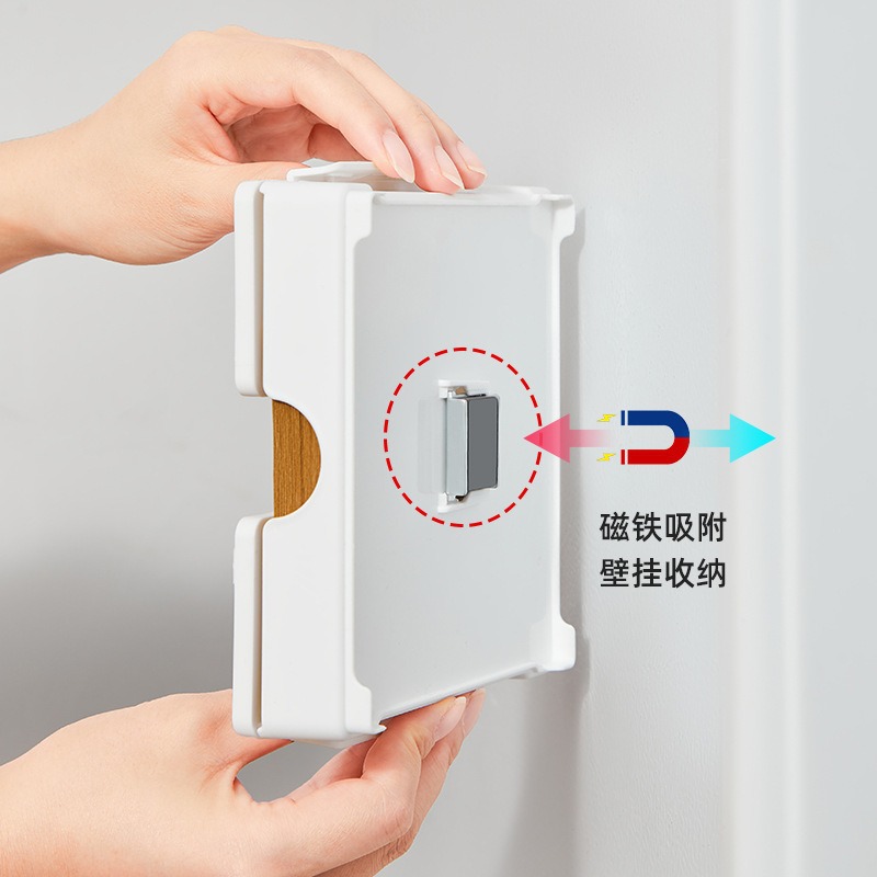 Japanese magnetic hand coffee filter storage box Coffee machine filter holder Coffee shop fan type filter storage box details Picture