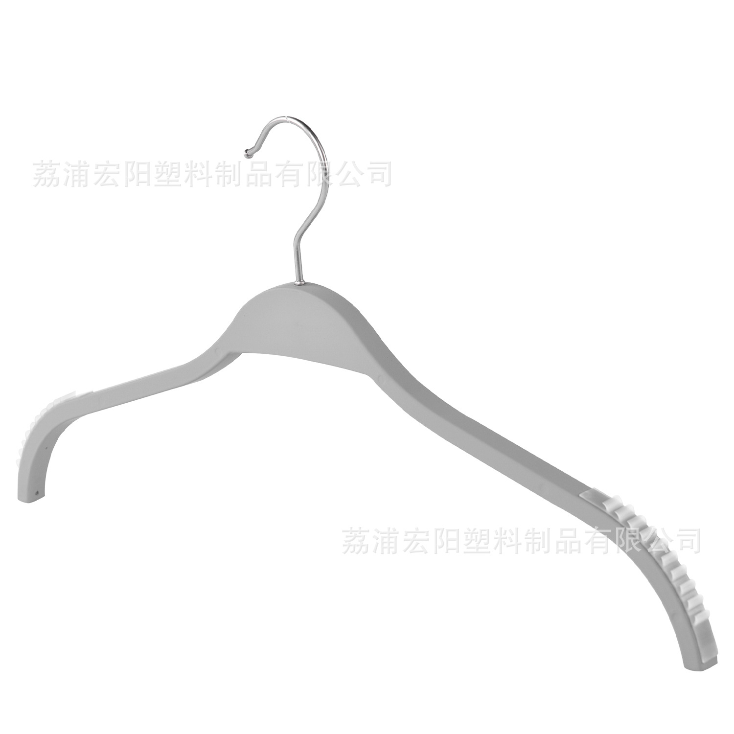 Rubber paint shirt hangers for clothing stores, skin-feel paint anti-slip hangers, custom-made high-end clothing hangers details Picture